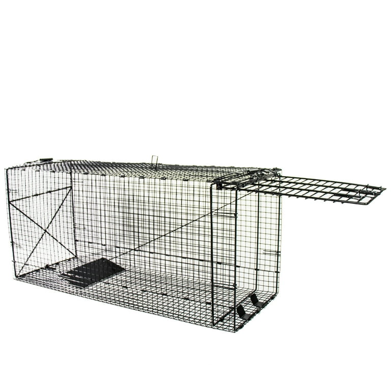 VEVOR Live Animal Cage Trap, 50 x 20 x 26 Humane Cat Trap