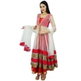 thumbnail image 1 of Atasi Womens Classy Floor Length Flaired Anarkali Salwaar Suit with Dupatta, 1 of 1