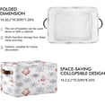 thumbnail image 2 of GZHJMY Watercolor Christmas with Santa Claus and Snowflakes Storage Bin for Toy Storage Basket Dirty Clothes Sundries Home Closet Shelf Cube Box Waterproof Laundry Basket Collapsible Organizer, 2 of 7