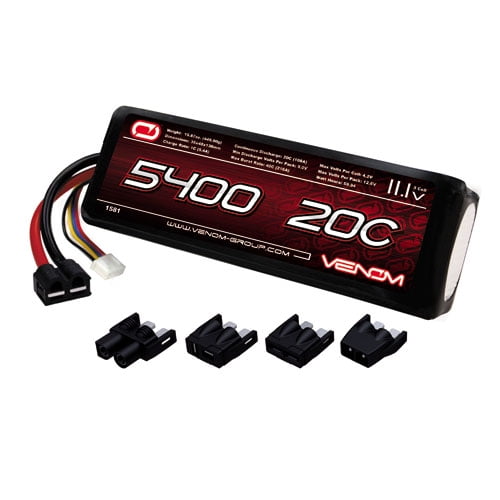 Venom LiPo Battery for Traxxas Slash 110 VXL 20C 11.1 5400mAh 3S with