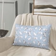 thumbnail image 5 of Pofeuu Rabbit Is Eating Carrots Print Polyester Microfiber Plush Pillowcases, Super Soft and Cozy Pillow Case Covers with Envelop Closure（Pillow core not included）-14"x20", 5 of 6