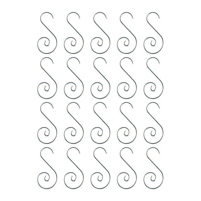 Esquirla 20 Pcs Crochets d'Ornement de Noël Accessoires Multifonctionnels Crochet en Forme de S