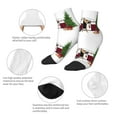 thumbnail image 3 of Uemuo Vintage Buffalo Plaid Christmas Camper Printed Crew Socks, Moisture-Wicking Socks, Athletic Socks for Men Breathable Cushion Socks Casual Sport Socks for Running Traveling, 3 of 6