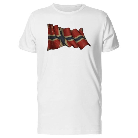 Grunge Norwegian Flag Tee Men's -Image by Shutterstock