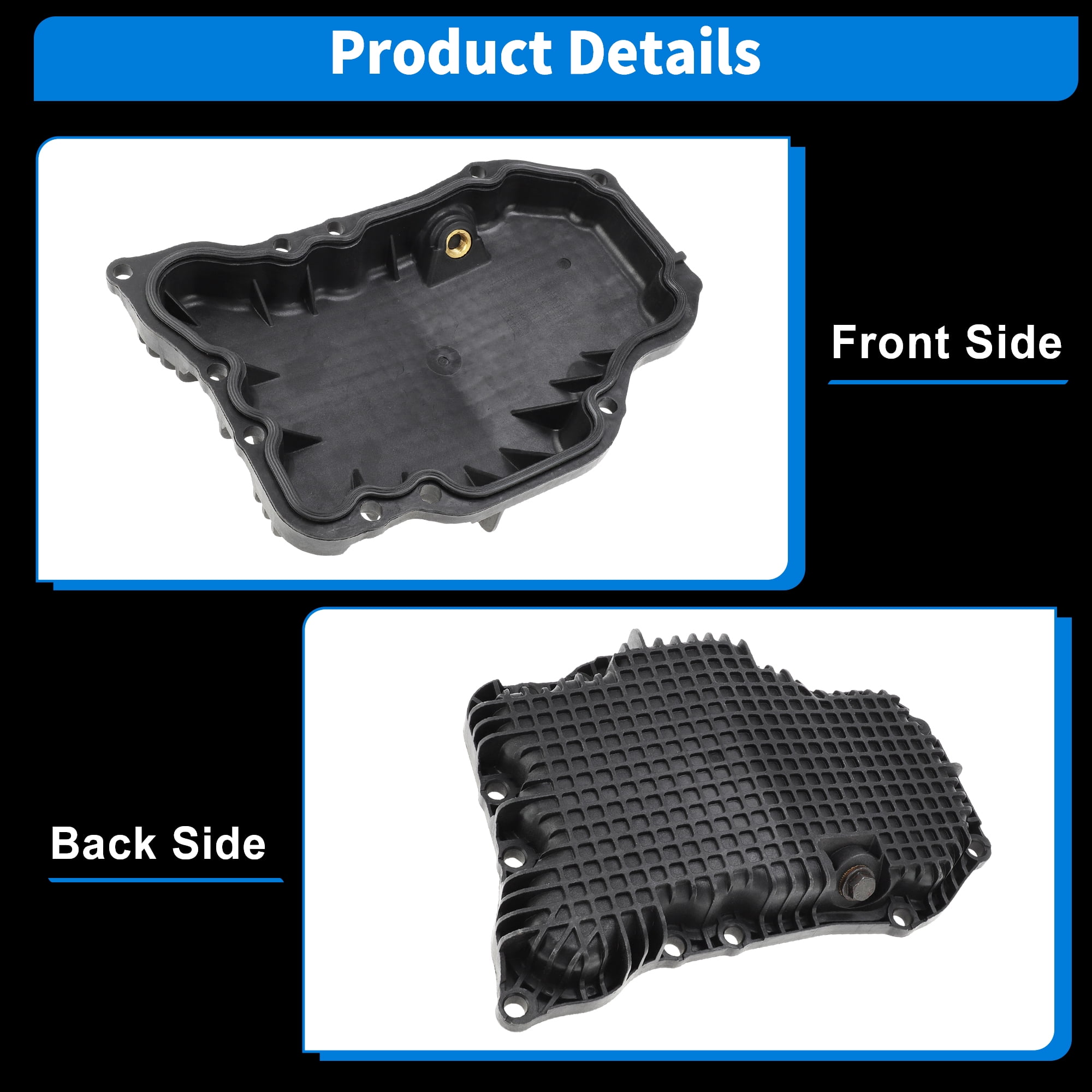 Unique Bargains Engine Oil Pan with Gasket for Nissan Rogue 2021-2024 No.111106RC1B Transmission Oil Pan Cover Engine Oil Gasket for 1.5L GAS DOHC Turbocharged
