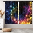 thumbnail image 4 of Galaxy Outer Space Curtains, Colorful Nebula Window Curtains 42x63 Inch for Bedroom Living Room, Universe Planets Fantasy Starry Boys Teen Window Drapes Treatment Draperies (2 Panels), 4 of 5