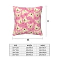 thumbnail image 2 of Throw Pillow Covers, Cute French Bulldog Love Glasses Soft Square Pillow Cases with Invisible Zipper for Couch Bed Sofa, Farmhouse Fall Home Decor 20"x20", 2 of 7