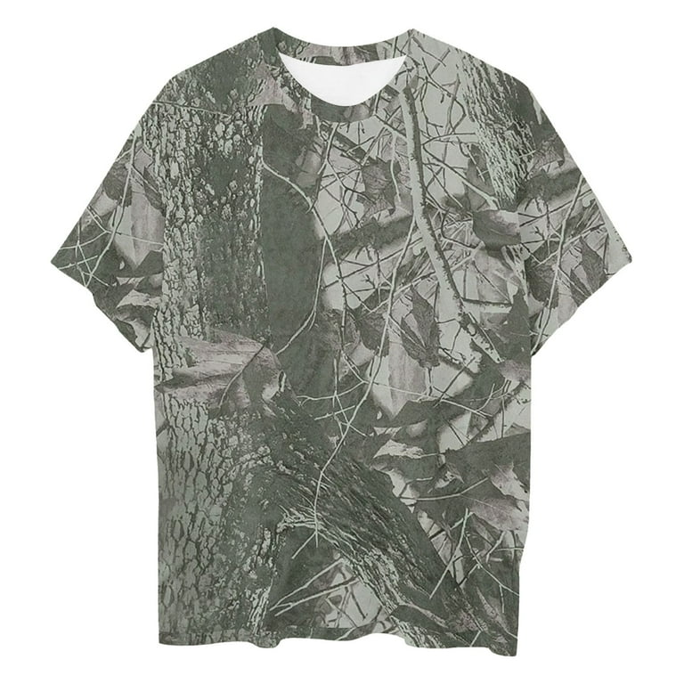 Camo Shirt Women Oversized Maple Leaf Graphic Print Short