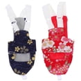 thumbnail image 3 of Pet Diapers Birds Diaper Printing Birds Urine Pad Practical Bird Clothing Daily Use Red Cotton Cloth 2Pcs, 3 of 3