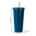 thumbnail image 3 of Water Bottle,Double Layer Stainless Steel Portable Edged Insulation Cup Creative Straw Cup Durable Paint 500ML, 3 of 9