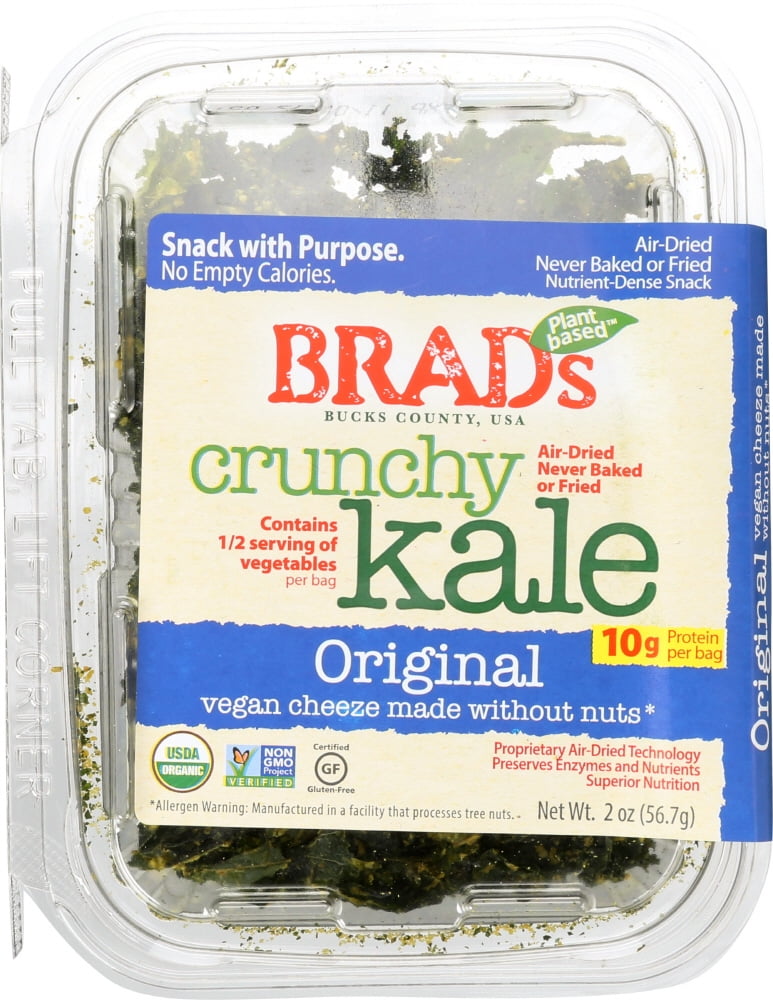 Brad'S PlantBased Crunchy Kale, Original, 2 Oz.