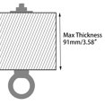 thumbnail image 4 of Eye Bolt QWETRY M6 x 100 mm de acero inoxidable con tuercas, paquete de 4, 4 of 5