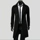 thumbnail image 2 of Winter Men Slim Stylish Trench Coat Double Breasted Long Jacket Coat XL, 2 of 5