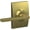 Brass, variant on Schlage F10 LAT 622 CEN Century Collection Latitude Passage Lock Lever, Matte Black