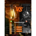 thumbnail image 2 of 100FT Outdoor String Lights,Patio Lights with Shatterproof Waterproof Vintage Edison Bulbs for Christmas,2700K, 2 of 8