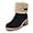 Black, variant on Winter Boots for Women, Comfortable Slip On Mid Chunky Heel Suede Warm Snow Ankle Boots Outdoor Shoes