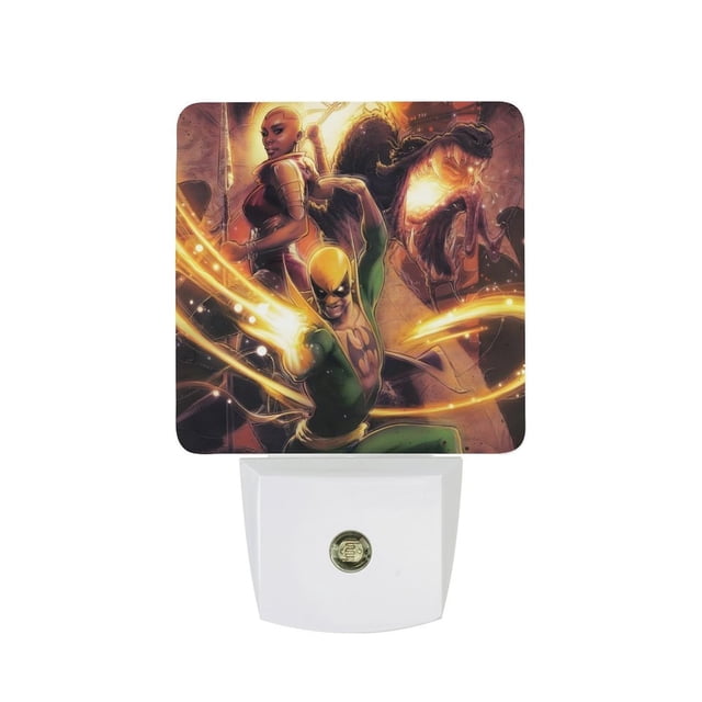 Ojos de Wakanda Luz nocturna LED con sensor de anochecer a amanecer para dormitorio, baño, pasillo, escaleras - Lámpara LED nocturna de enchufe, 0.5W - 1 pieza