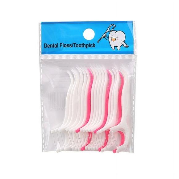 Hilo dental para el cuidado bucal, caja grande de 50 unidades, hilo dental desechable para limpieza, caja de hilo dental