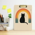 thumbnail image 2 of FORMRS Acrylic Clipboard with Low Profile Clip Standard A4 Letter Size, 12.5" x 9", Beige Cat Rainbow, 2 of 8