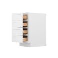 thumbnail image 2 of Furinno Shaker Drawer Base Kitchen Cabinet With 4-Drawers, Ready to Assemble, 24 D x 18 W x 34.5 H, White, 2 of 9