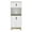 Light Oak, variant on Wooden Cabinets, Bar Cart with Casters Reese, Six Wine Cubbies and Single Door, Light Gray Finish, Light Gray Living Room Cabinets,Particle Board Cabinets With Doors
