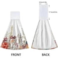 thumbnail image 4 of SKYSONIC Wild Flowers Hanging Tie Towels 2 Pieces, Absorbent Hand Towels Tea Bar Dish Dry Towels for Kitchen Bathroom Home Decor,14" x18.2", 4 of 7