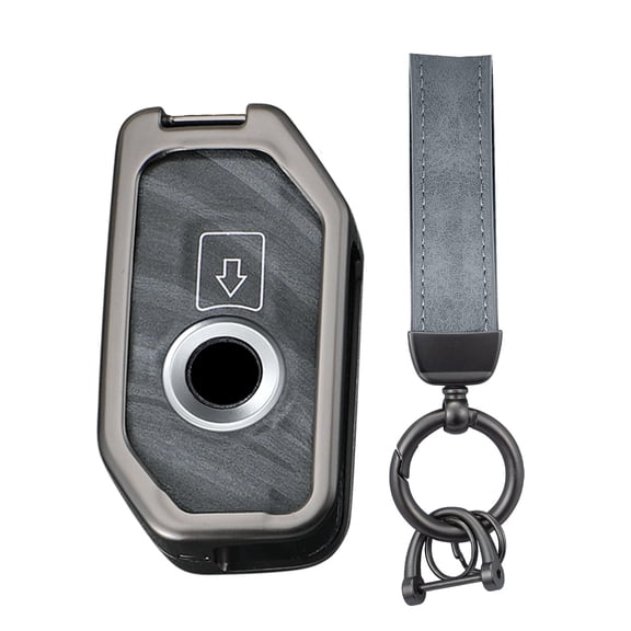 Key Fob Cover Compatible with Fit for BMW Motorcycle F750GS F850GS K1600 K1600GTL R1200GS R1250GS Leather Keychain Case Holder Protector
