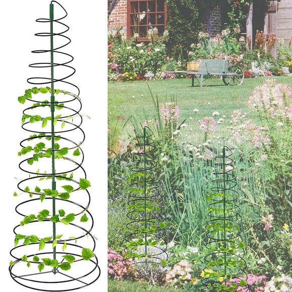 Metal Pea Trellis Green Trellis For Garden, Sugar Snap Tower With Pole Shenzhuyue