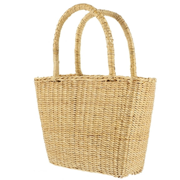 OUNONA  Swim Straw Bag Large Capacity Handbag Tote with Handle Women's