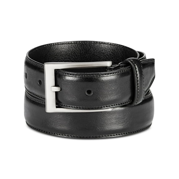 ALFANI Mens Black Embossed Faux Leather Casual Belt 4244