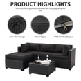thumbnail image 4 of Snubbull 9 Pcs Outdoor Patio Cushion Covers with 4 Size, Waterproof & Zippered, Black, 4 of 7