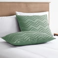 thumbnail image 6 of Nestl Boho 3 Piece Duvet Cover Set, Tufted Embroidery Double Brushed Duvet Cover with Button Closure with 2 Pillow Shams, Twin (68"x90") - Green, 6 of 8