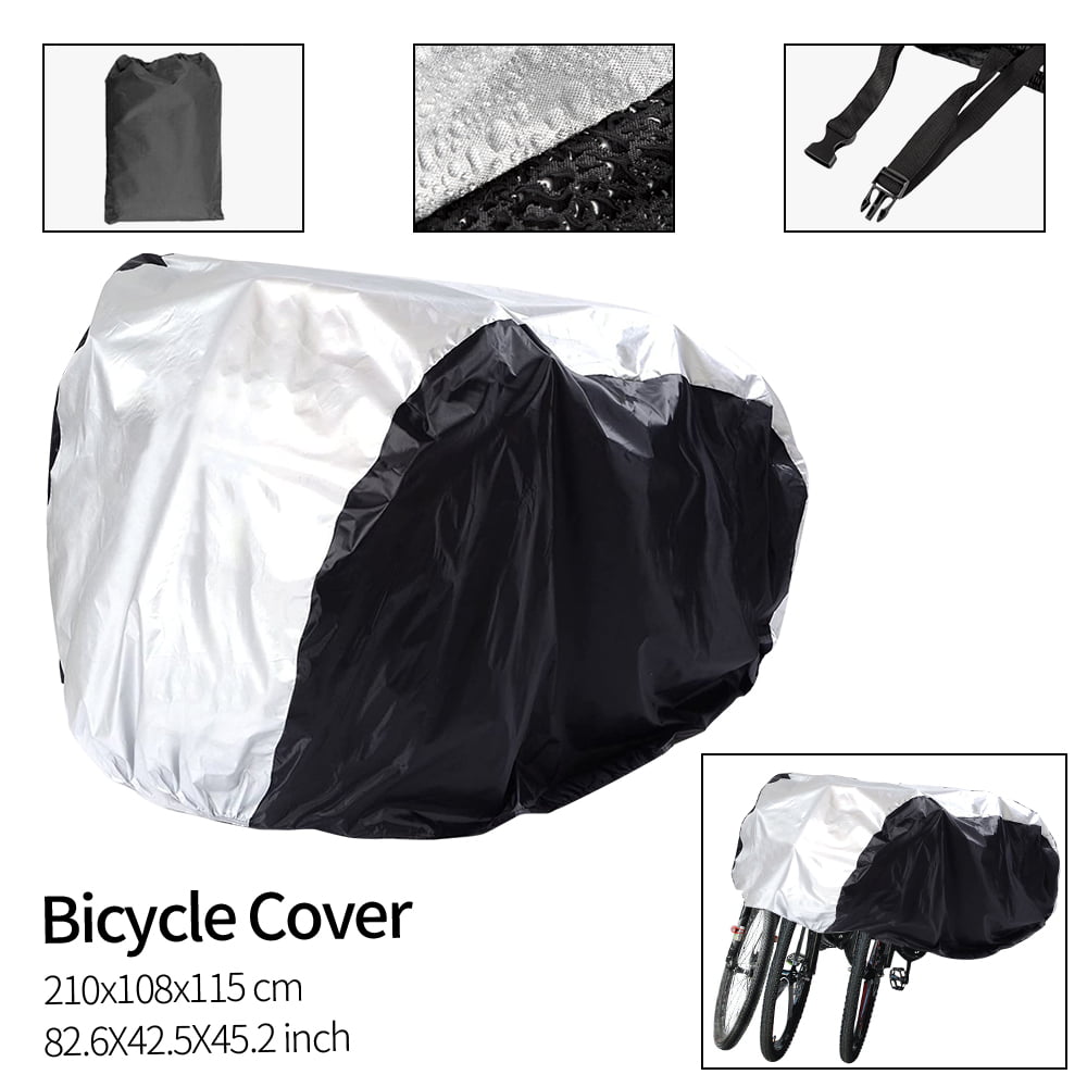 Foldable Bike Storage Bag with Anti-Theft Lock Holes Outdoor Waterproof Anti-Dust Bicycle Wheel Cover Bicycle Cover Large Size Bike Cover for Mountain & Road Bike