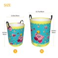 thumbnail image 5 of Kirby Large Laundry Hamper Collapsible Laundry Basket With Handles, Tall Storage Basket For Blanket, Toys, Dirty Clothes In Living Room, Bedroom, Bathroom, Nursery, 5 of 7