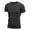 Black, variant on Mens Workout Shirts Active Stretchy Quick Dry Slim Fit Training Wear Sport Running Gym Shirts for Men