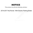 thumbnail image 2 of CMX Front Rear Ceramic Brake Pads Kit for Car 2014-2017 Kia Rondo with Electric Parking KCX-100483, 2 of 9