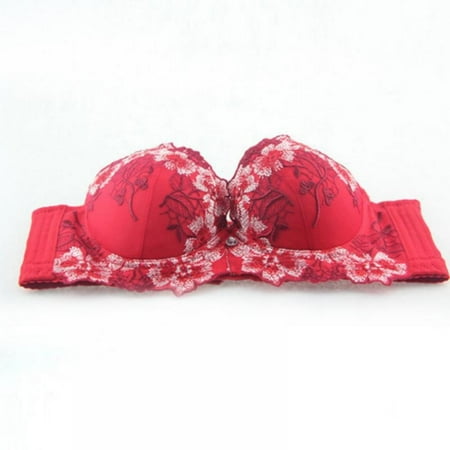 

Women Lace jacquard Underwire Push-Up Bras Elegant Dailywear Bras