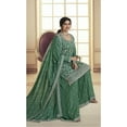 thumbnail image 4 of Indian Designer Palazzo Outfits Eid Special Pakistani Shalwar Kameez Suits ( Light Green, L - 42 ), 4 of 5