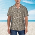 thumbnail image 4 of Haiem Flower Rose Printed Hawaiian Shirt for Men - Men’s Casual Beach Summer Shirts - Stretch Fabric with Modern Fit-Small, 4 of 9