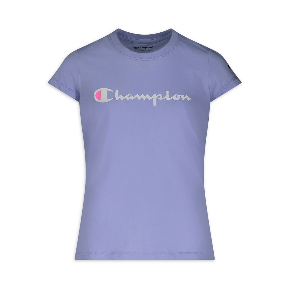 Champion - Champion Girls Classic Logo Graphic Active Graphic T-Shirt ...