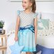 thumbnail image 4 of Balery Crystal Clear Water Splash Camisón de princesa para niñas, pijama de algodón con mangas abullonadas, suave y bonito.-Small, 4 of 6