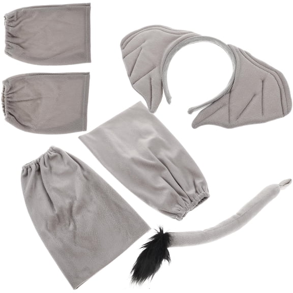 LOLIPPYY Soft Fabric Dark Grey Elephant Costume Set for Cosplay and Party Use
