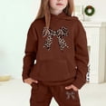 thumbnail image 2 of Bobifish Big Girls Jogger Set Fleece Long Sleeve Pulover Hoodie And Sweatpants Comfy Kids Casual Clothes Stylish Printed Sweatsuit Set,sizes 10-11Y, 2 of 4