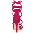 thumbnail image 4 of De mujer Tacones con Cordones Stiletto Tacón alto Sandalias Rosa caliente 37, 4 of 7