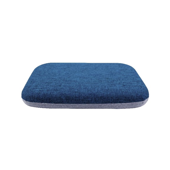 Memory Foam Chair Cushion, Square Chair Pads and Washable Cover Non Slip Seat Cushions for Indoor Dining Room Kitchen and Office Chairs Blue