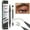 Black Brown​, variant on JAYWAYNE Double-Headed Liquid Brow Ink Pen, 2-in-1 Microblading Eyebrow Pen with 2-Fork Tip & Spoolie Brush, Waterproof, Long-Lasting Makeup, Natural Hair-Like Strokes, Brown​​