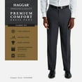 thumbnail image 4 of Men’s Haggar® Premium Comfort Expandable-Waist Classic-Fit Stretch Flat-Front Dress Pants Color: Stone Size: 36X34, 4 of 4