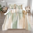 thumbnail image 1 of Pastel Green and Beige Queen Size Comforter Set – 3 Piece Queen Comforter Set - Soft Microfiber All Season Queen Comforter by Conrad’s Limited Collections, 1 of 5