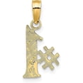 thumbnail image 3 of 14k Yellow Gold #1 Charm - 13mm, 3 of 6