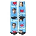 thumbnail image 2 of Personalised Socks with Photo, Personalised Photo Gifts for Family, Boyfriend and Girlfriend - Gift Idea for Birthday, Valentine's Day, Christmas (Blue,One Size), 2 of 5